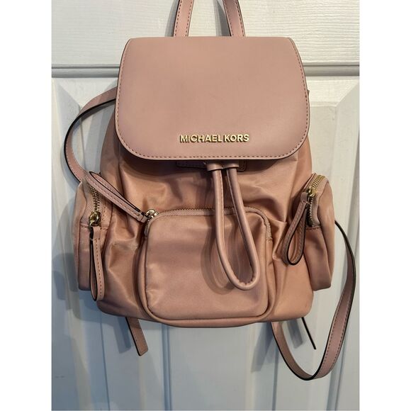 Michael Kors Abbey Small Cargo Backpack - Blossom - Picture 1 of 9